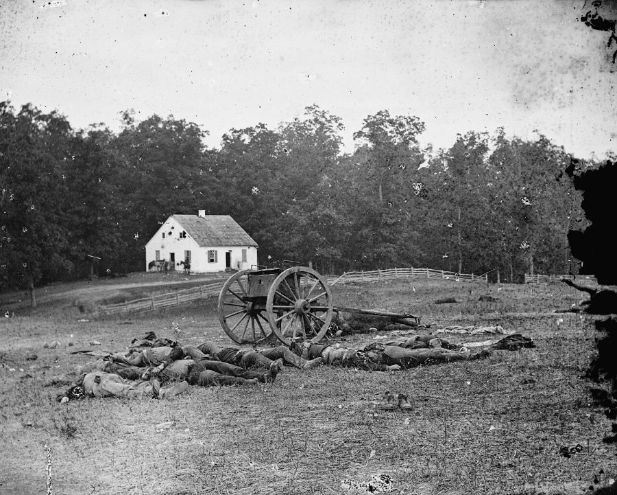 Dead in front of the Dunker Church