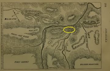 Reference map (1868 survey, not to scale): Fort Phil Kearny and surroundings