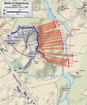 Jespersen map: Day2 Culp's Hill Evening