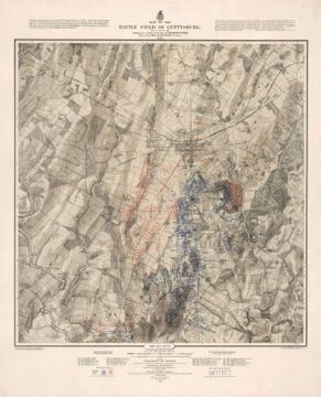 Bachelder survey map (1876), day 3