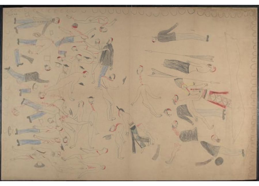 Red Horse's drawings